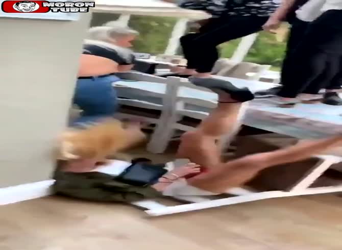 Video :Avoid getting on a table while intoxicated, much less while wearing a miniskirt!